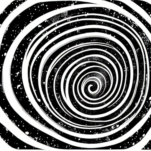 Image similar to black and white illustration spiral galaxy vector