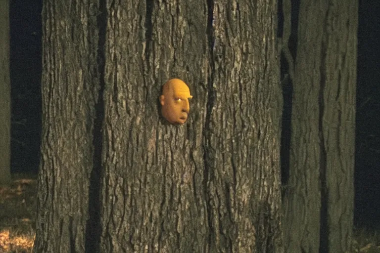 Prompt: A still of Homer Simpson in The Blair Witch Project, 8k, real photo, night scene, terrible