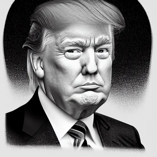 Image similar to headshot portrait of trump, 4 k, photorealistic
