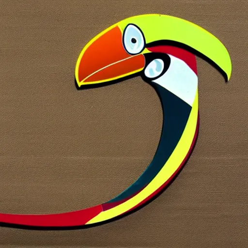 Image similar to a sword that looks like a toucan