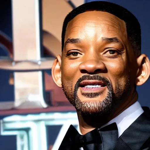 Image similar to will smith angrily pointing at the camera, highly detailed, well - lit, award - winning photograph, real image