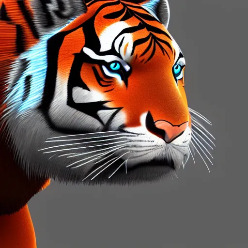 ArtStation - Tiger Animated 3d Model