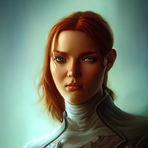 Image similar to character art portrait, deviantart artstation, by michael whelan