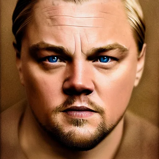 Prompt: realistic expired fuji film portrait of white albino leonardo dicaprio, hyperrealism, photorealistic, detailed, atmospheric, 8 k, award winning photography, cinematic