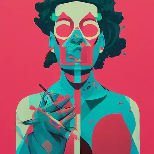 Image similar to Painting of Atomsk by Sachin Teng, asymmetrical, Organic Painting ,geometric shapes, Smoke, hard edges, energetic, graffiti, street art:2 by Sachin Teng:4