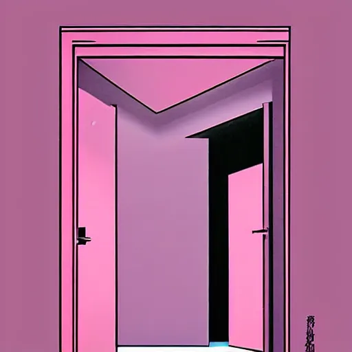 Image similar to a portal to a different dimension digital art by hiroshi nagai