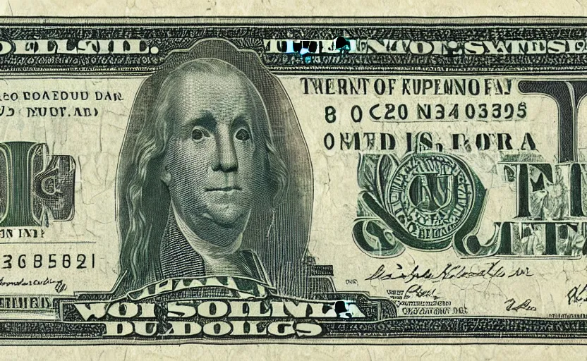 Image similar to rectangular photograph of two dollar u. s. currency note