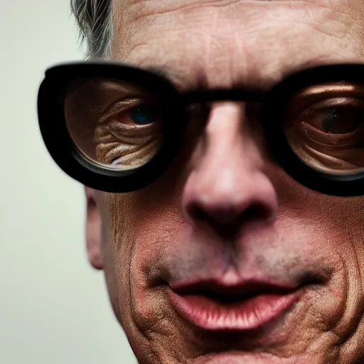 Image similar to 8 5 mm f 1. 8 photograph of steve buscemi wearing shutter shades, highly detailed, digital painting, artstation, smooth, sharp foccus, commercial photography, fashion shoot