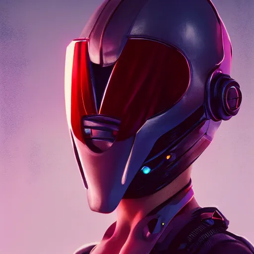 Prompt: a futuristic girl wearing a cyberkinetic mask, highly detailed, trending on artstation, 8 k resolution, ultra detailed, cyberpunk, retrowave, by wlop, greg rutkowski, smooth, sharp focus