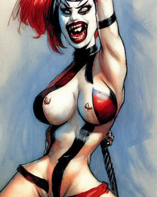 Image similar to harley quinn by steve huston