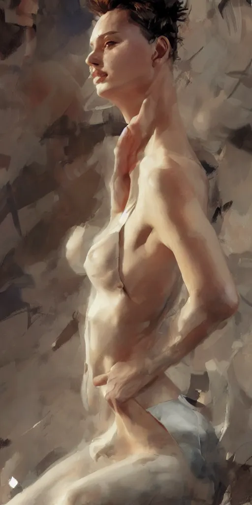 Prompt: highly detailed beautiful photography of a beautifull woman, sharp focus, dynamic lighting, elegant harmony, beauty, masterpiece, by riccardo federici, by craig mullins, by greg tocchini