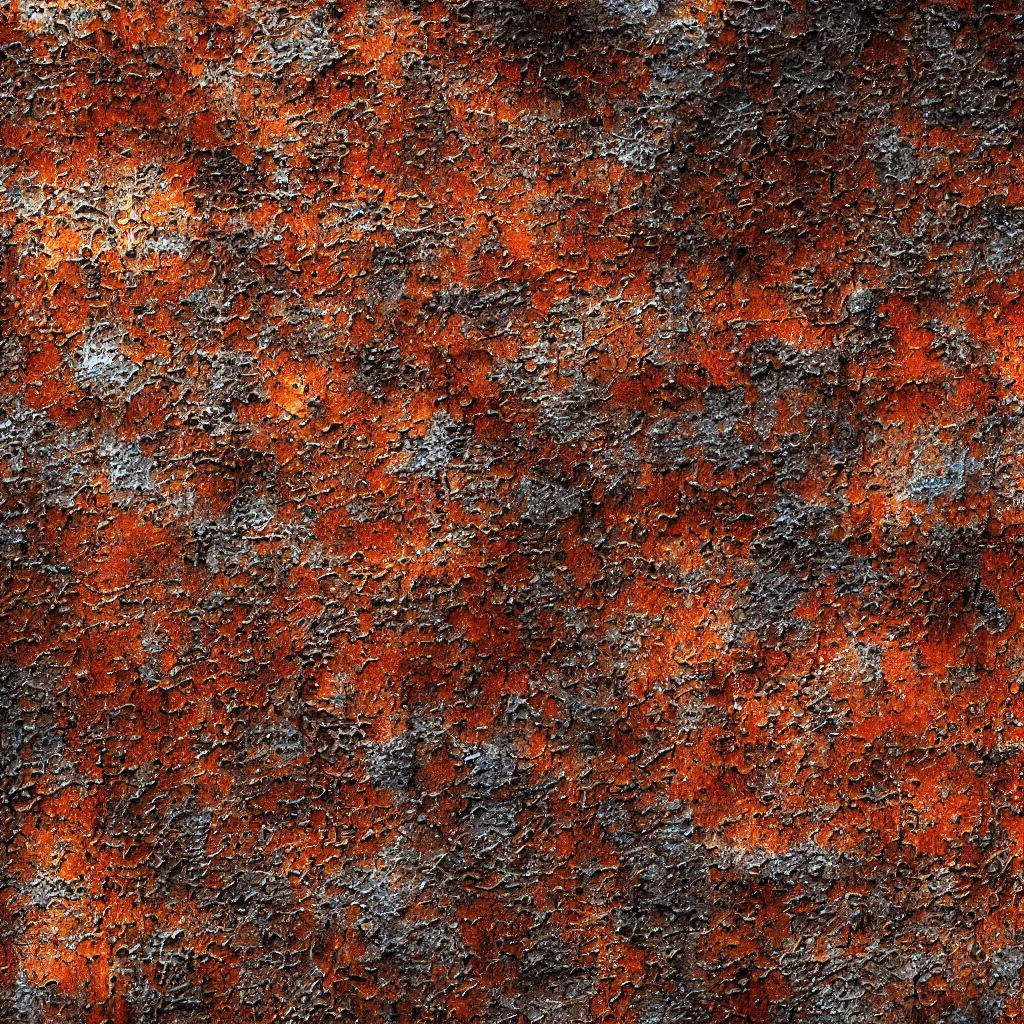 Prompt: Rusted metal texture, highly detailed, 4k