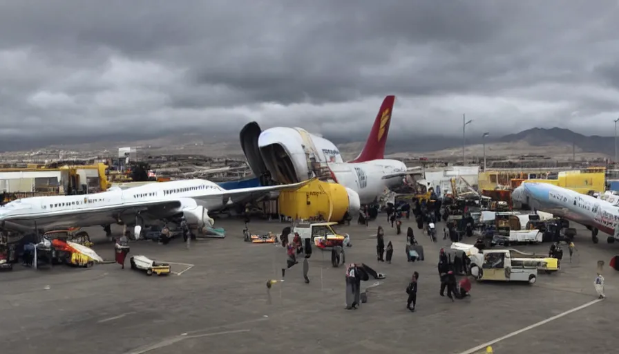 Prompt: big budget movie about the Tenerife airport disaster