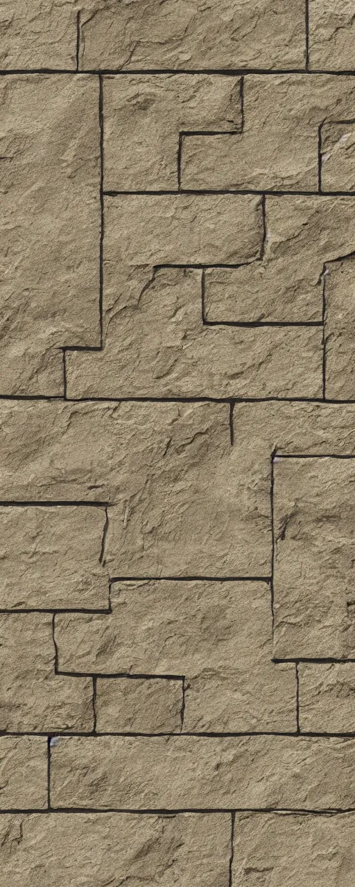 Image similar to texture map of beige stone with rectilinear engraving