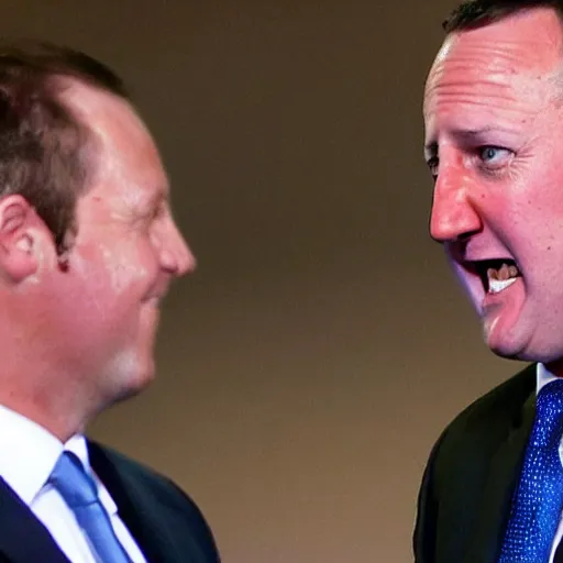 Prompt: photo of john key crying with red eyes and balding hair falling out ugly