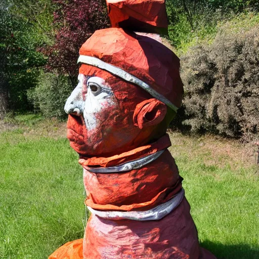 Image similar to Hololive Gawr Gura Papier-mâché statue, 8K