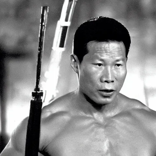 Image similar to bolo yeung as agent mulder