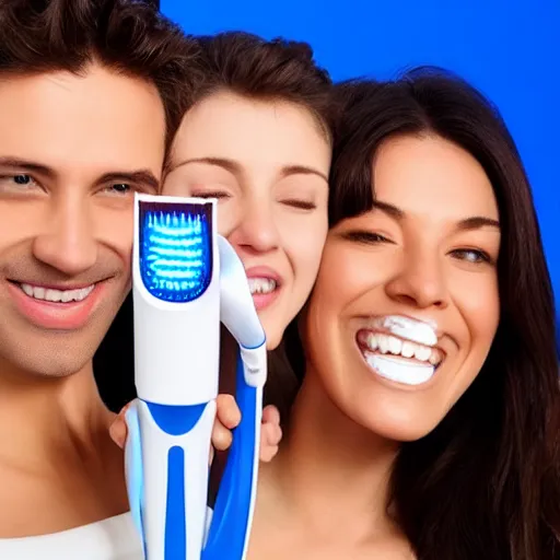 Image similar to electric toothbrush that has three heads