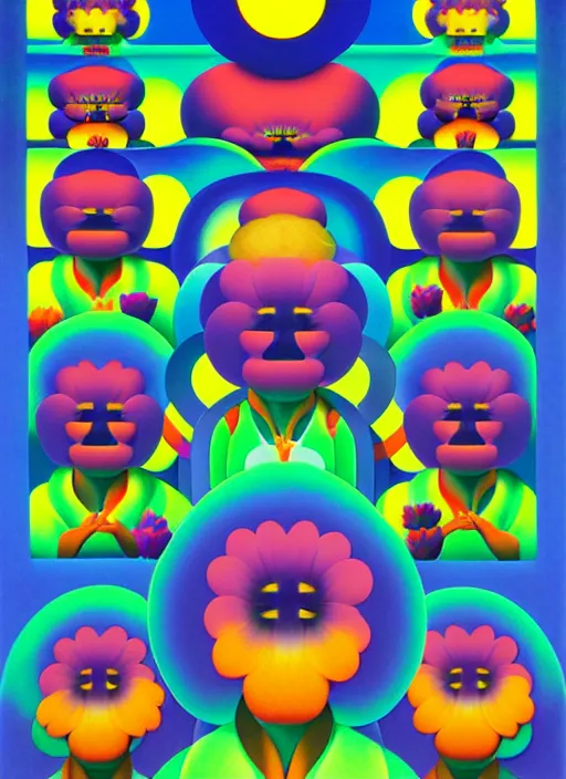 Image similar to flower men by shusei nagaoka, kaws, david rudnick, airbrush on canvas, pastell colours, cell shaded, 8 k