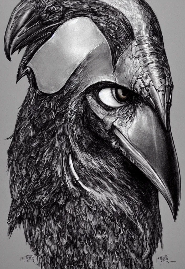 Image similar to a beautiful painting of a raven mask, by mark brooks, detailed drawing, concept art, stunning visuals, portrait