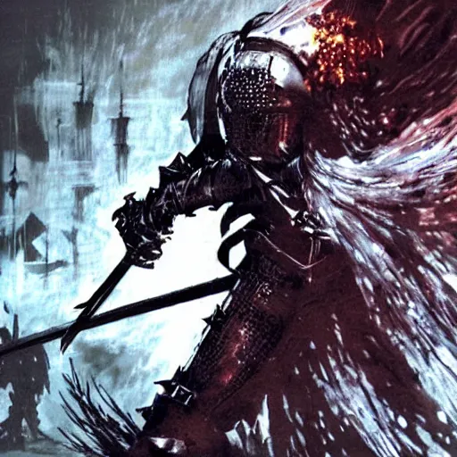 Prompt: dark souls fromsoft by yoji shinkawa