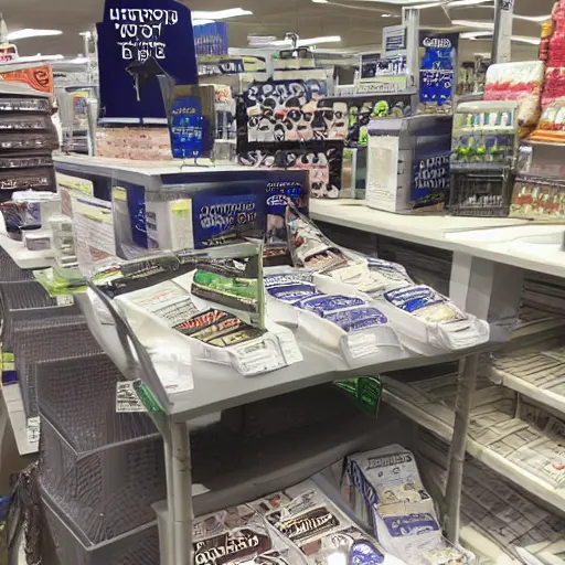 Prompt: One of the many necromancers in the basement of Bed Bath and Beyond