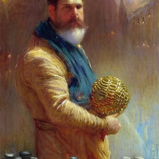 Prompt: Gaston Bussiere portrait of Spongebob Squarepants