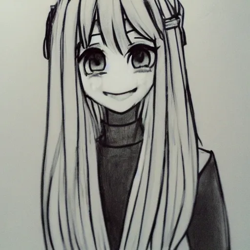 Image similar to Monika, drawn by Satchely