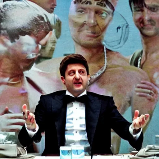 Image similar to Zelenskiy as Tony Montana