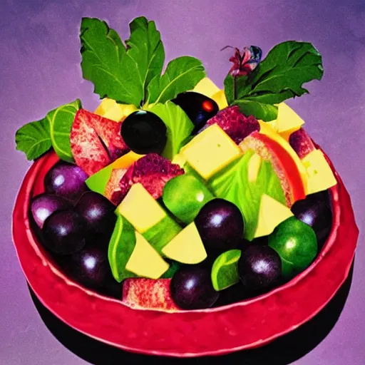 Image similar to strange fruit salad