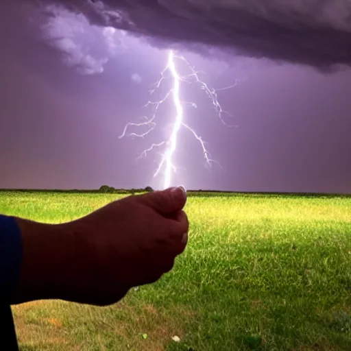 Image similar to lightning storm in my hand