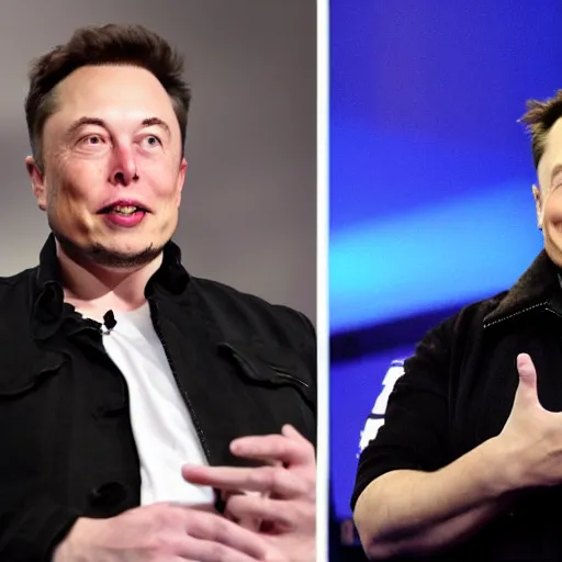 Image similar to elon musk with tusks