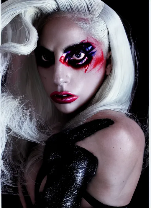 Image similar to lady gaga by nick knight, born this way, born this way album, red weapon 8 k s 3 5, cooke anamorphic / i lenses, highly detailed, cinematic lighting