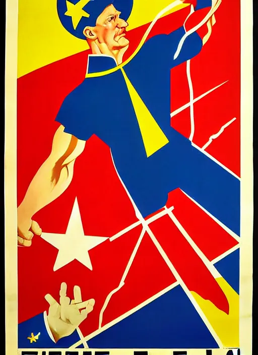 Image similar to soviet propaganda poster of the european union, socialist realism. by alexander zelensky, viktor deni, havrylo pustoviyt