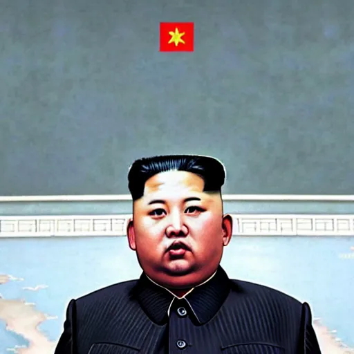 Prompt: if democratical was north korea, photo of kim jong un
