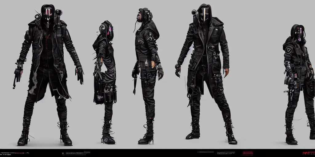 Image similar to nico as a cyberpunk character, character sheet, concept design, contrast, hot toys, kim jung gi, greg rutkowski, zabrocki, karlkka, jayison devadas, trending on artstation, 8 k, ultra wide angle, pincushion lens effect