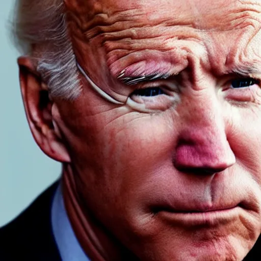 Image similar to joe biden suspiciously looking into the camera, portrait, magazine photograph, cnn, fox news, looking confused