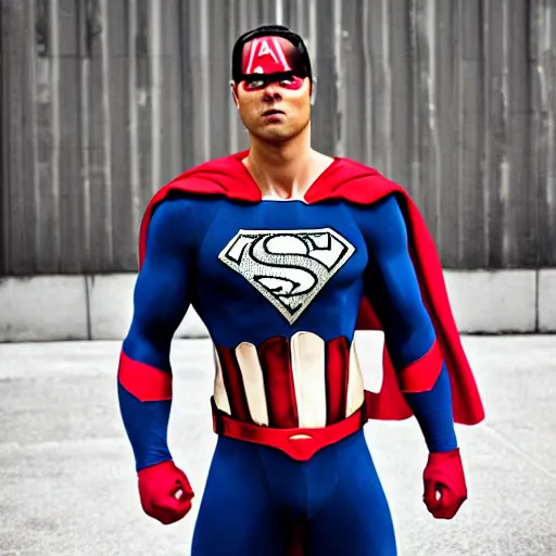 Prompt: average American superhero photo,male