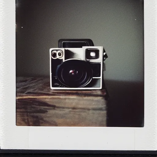 Prompt: a polaroid sx 7 0 photography of an isometric view of an ethnographic object on display, poetical, dream, unconscious, alternative world