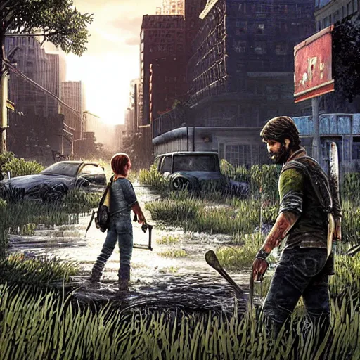 Image similar to the last of us, gameboy graphics