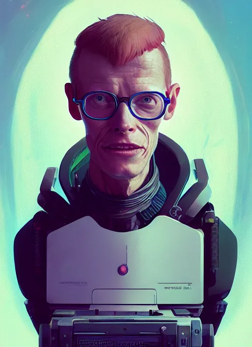 Prompt: highly detailed surreal vfx portrait of a cyberpunk stephen hawkins, stephen bliss, unreal engine, greg rutkowski, loish, rhads, beeple, makoto shinkai and lois van baarle, ilya kuvshinov, rossdraws, tom bagshaw, alphonse mucha, global illumination, detailed and intricate environment