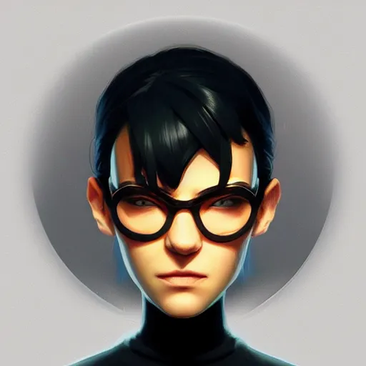 Image similar to face icon stylized minimalist the matrix, loftis, cory behance hd by jesper ejsing, by rhads, makoto shinkai and lois van baarle, ilya kuvshinov, rossdraws global illumination