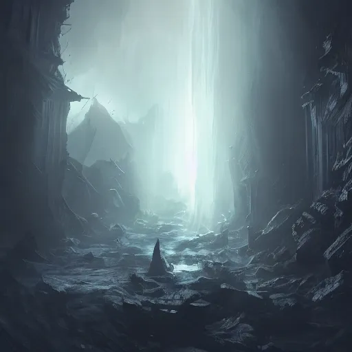 Image similar to the abyss, dynamic lighting, photorealistic dark fantasy concept art, trending on artstation, stunning visuals, creative, cinematic, ultra detailed