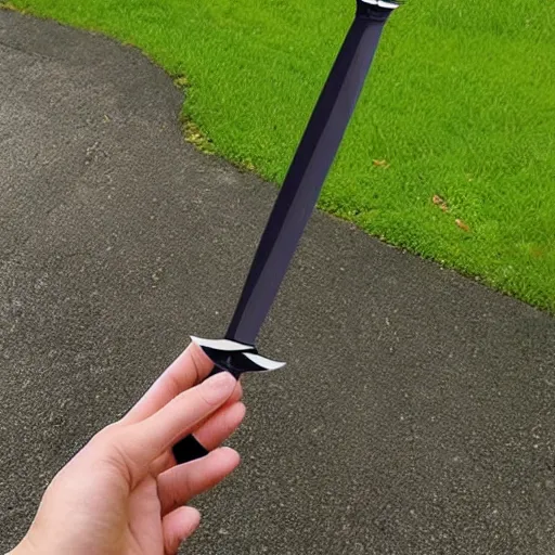 Prompt: the most amazing foldable sword for sale on Amazon