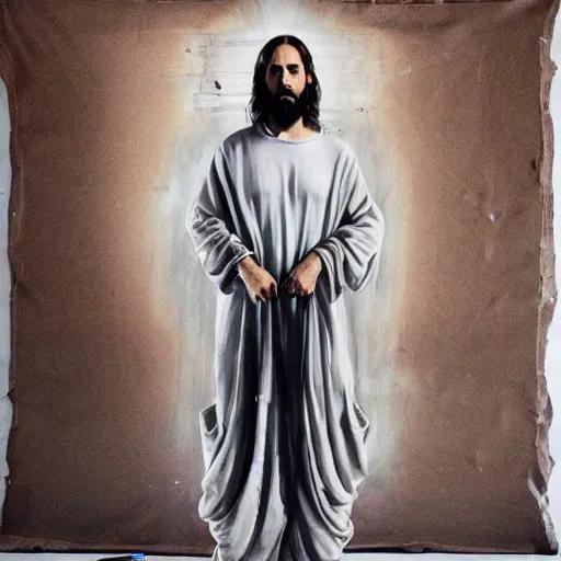 Prompt: jesus in jerry lorenzo streetwear by nicola samori