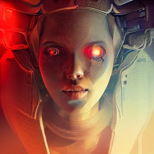 Image similar to hyperrealistic portrait of a woman monster astronaut, full body portrait, well lit, intricate abstract. cyberpunk, intricate artwork, by Tooth Wu, wlop, beeple, in the style of Jin Kagetsu, James Jean and wlop, highly detailed, sharp focus, intricate concept art, digital painting, ambient lighting, 4k, artstation