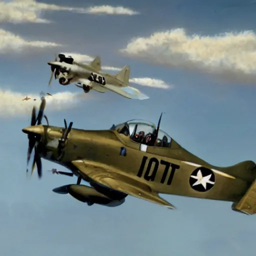 Image similar to ww 2 dogfight