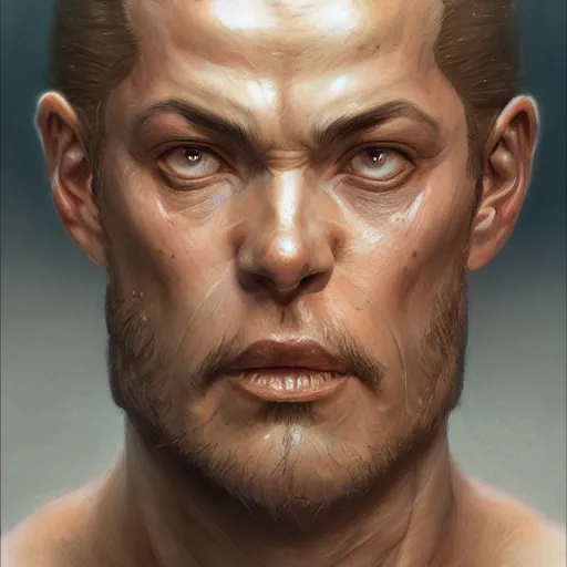 Image similar to baki as a realistic fantasy d & d character, close - up portrait art by donato giancola and greg rutkowski, realistic face, digital art, trending on artstation