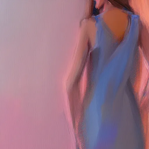 Prompt: a girl wearing a stylish dress, digital painting, smooth, hd, by tran ross, ambient lighting, details