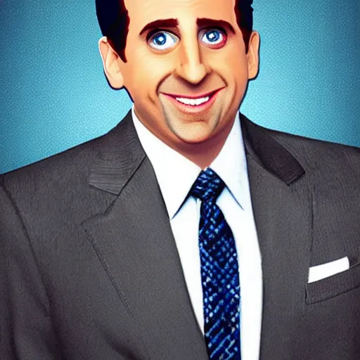 Image similar to Michael Scott as a Disney character